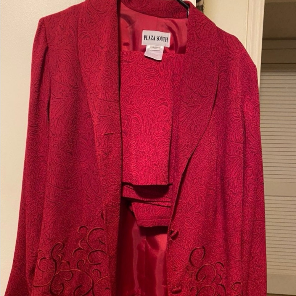 Women's Elegant Red Blazer